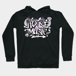 HOUSE MUSIC  - Graffiti Steez (Lavender) Hoodie